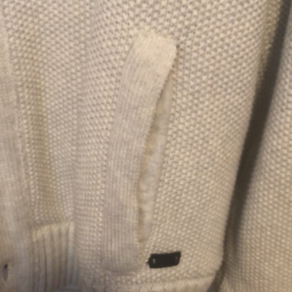 Men’s Light Heather Grey Cardigan Sweater - Picture 5 of 9